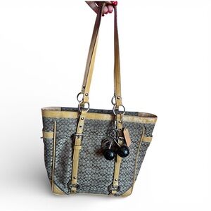 Y2K Coach Gallery Signature Jacquard Tote Bag